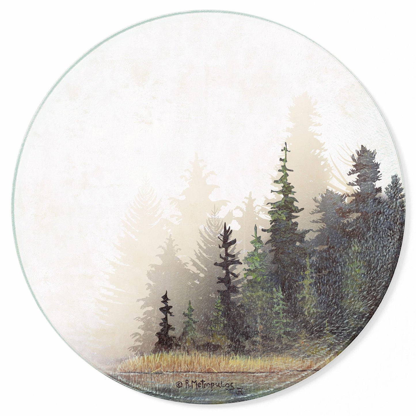 Misty Forest Round Cutting Board - Wild Wings