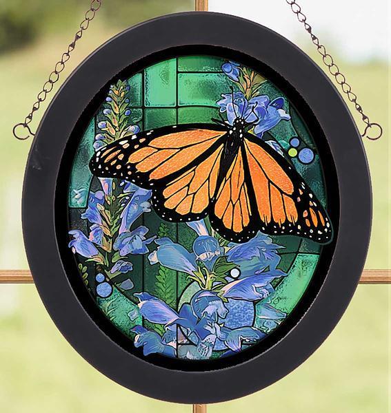 Monarch Butterfly Stained Glass Art - Wild Wings
