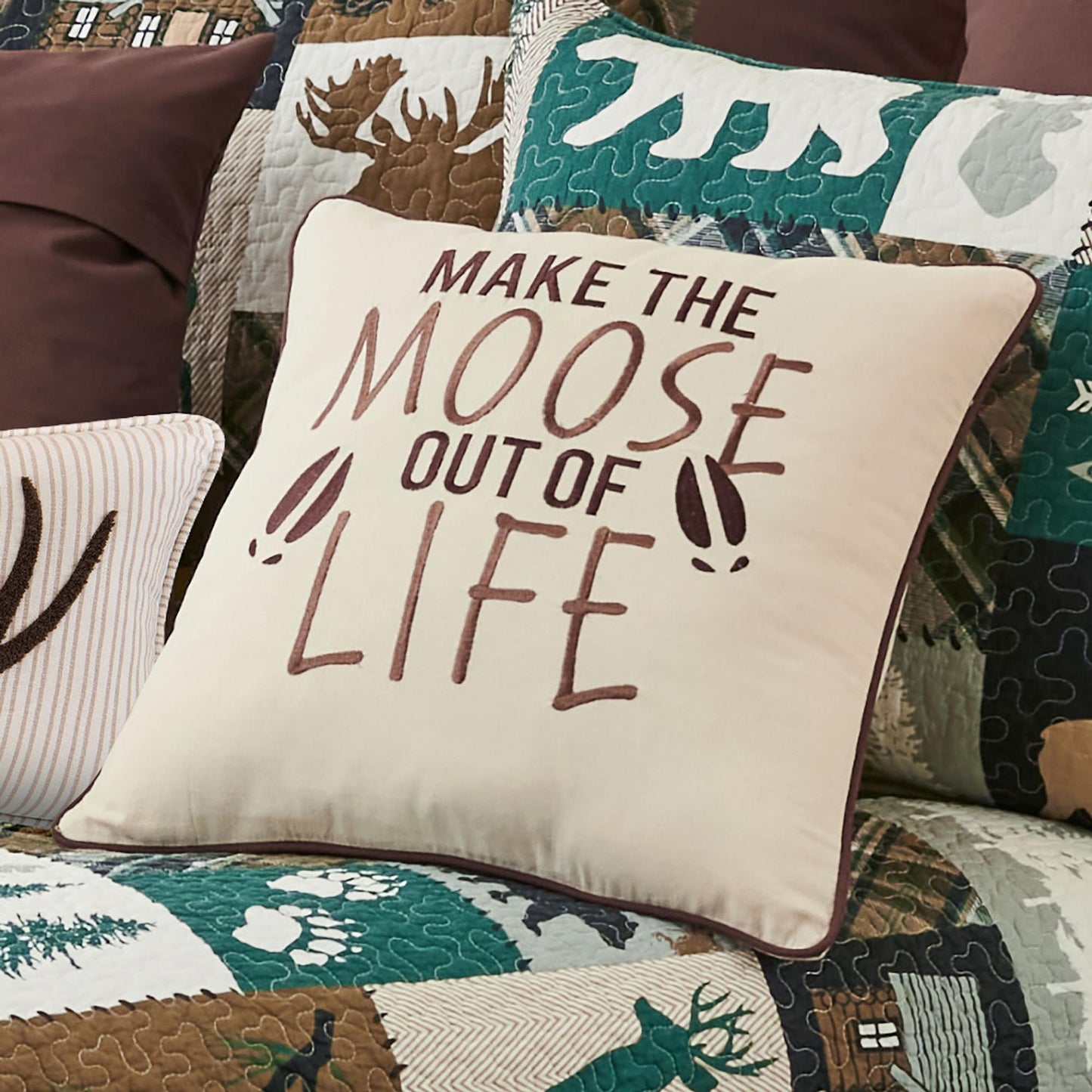 Moose Decorative Pillow - Wild Wings