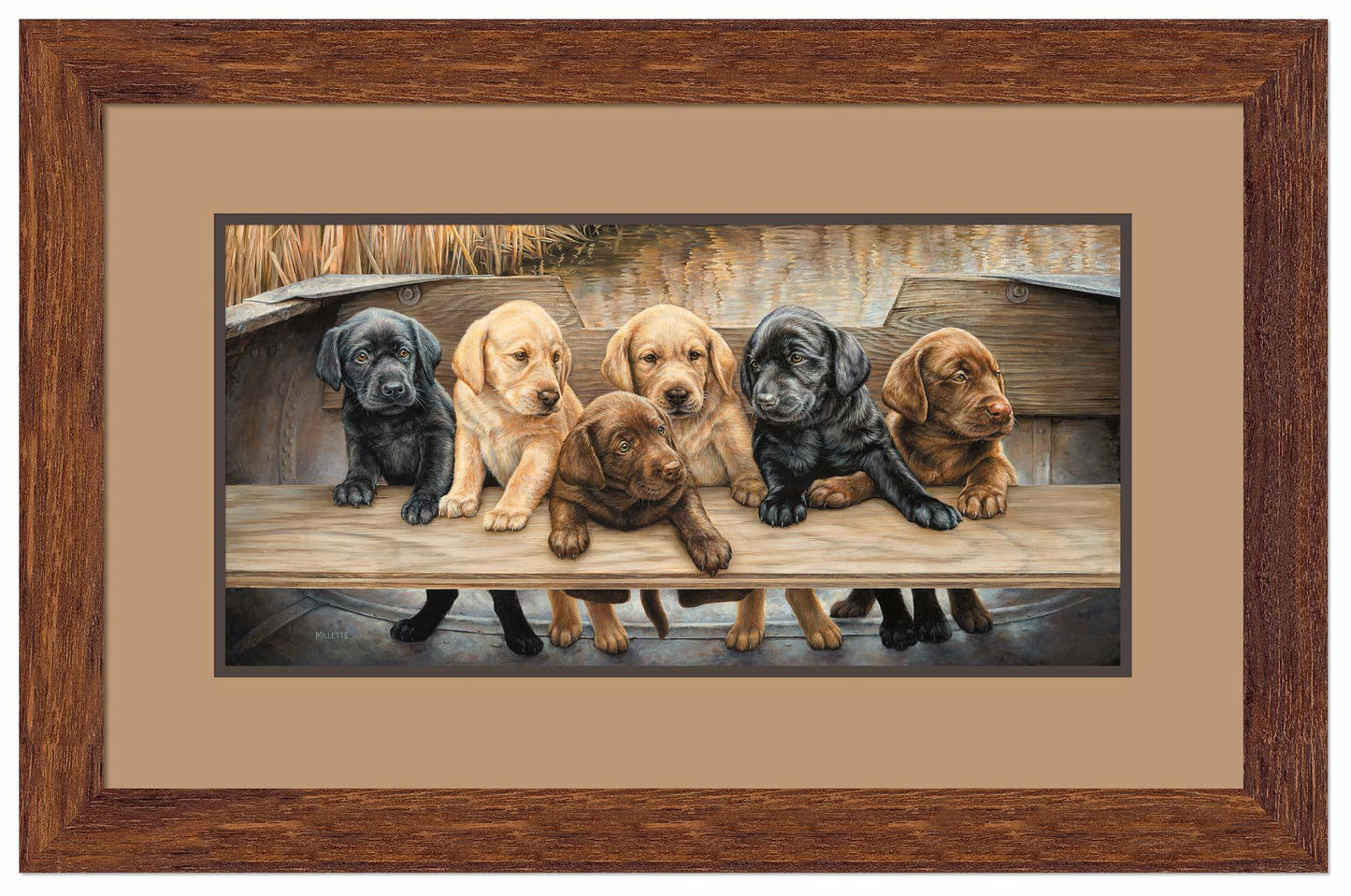 More Hands on Deck—Six Puppies Artist Proof Paper Print - Wild Wings