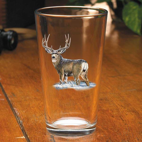 Mule Deer Mixer Glasses (Set&nbsp;of&nbsp;4) - Wild Wings