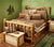 Natural Log Corral Bed - Wild Wings
