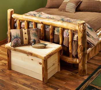 Natural Log Corral Storage Chest - Wild Wings