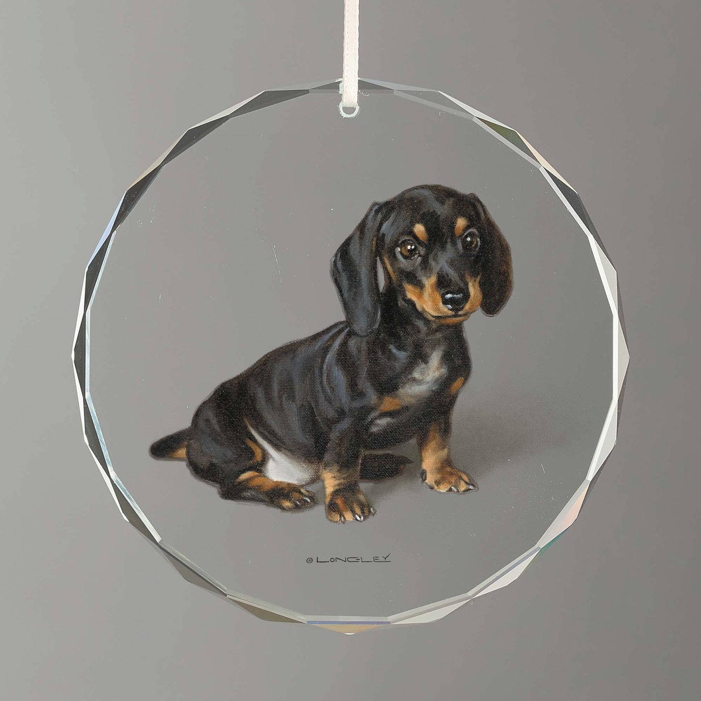 The Big Weiner Round Glass Ornament - Wild Wings