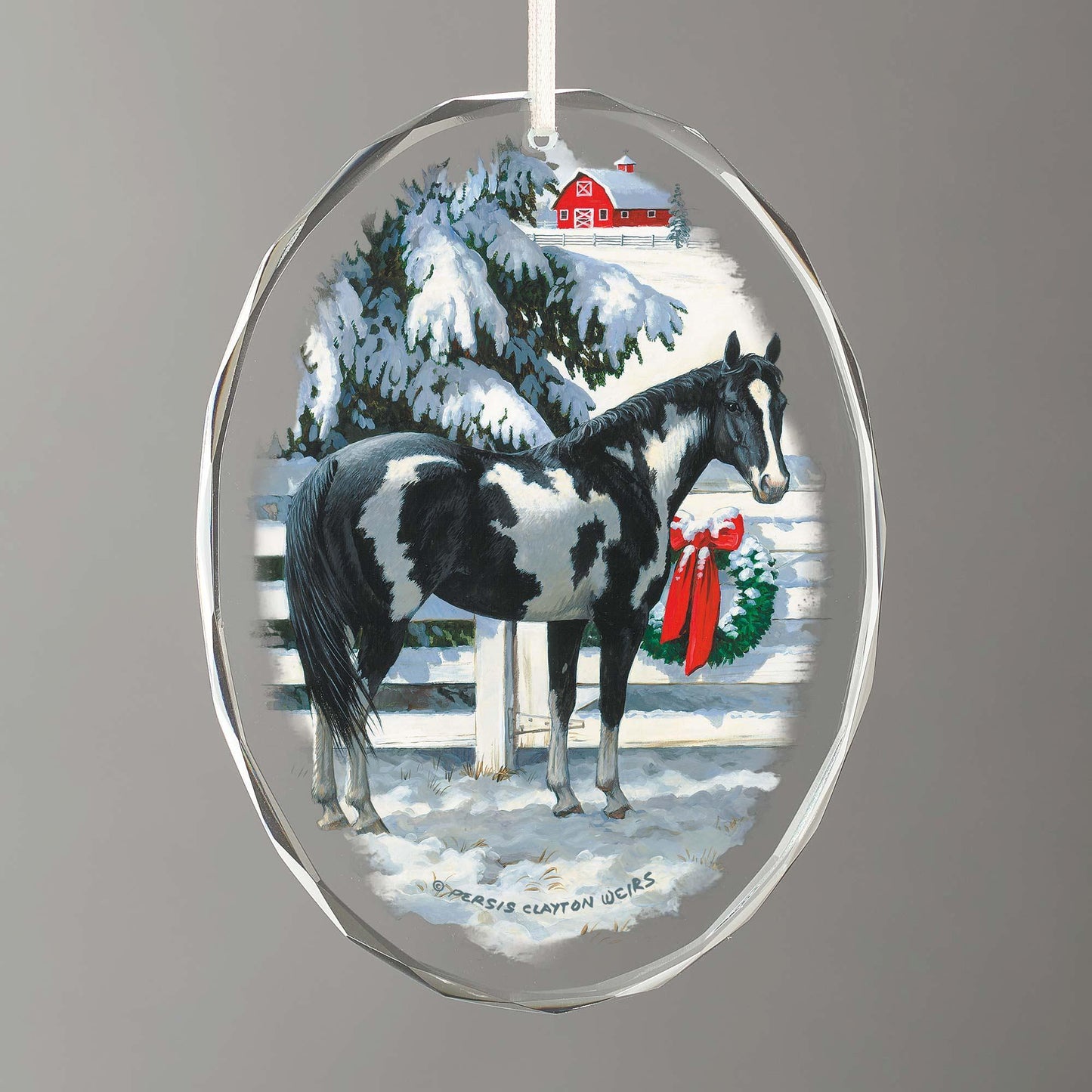 Unbridled Beauty—Horse Oval Glass Ornament - Wild Wings