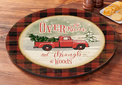 Over the River and Through the Woods Lazy Susan Turntable - Wild Wings