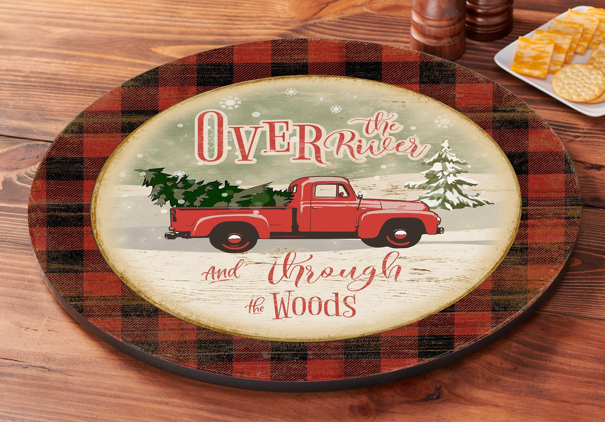 Over the River and Through the Woods Lazy Susan Turntable - Wild Wings