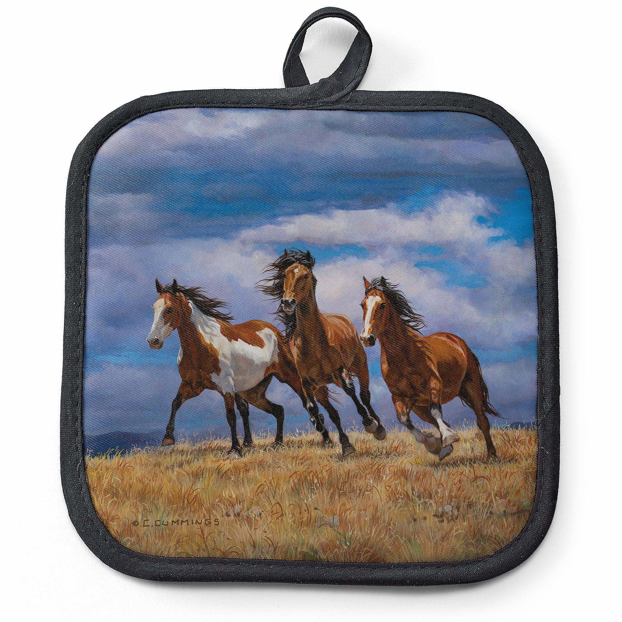 Over the Top - Horses Pot Holder - Wild Wings