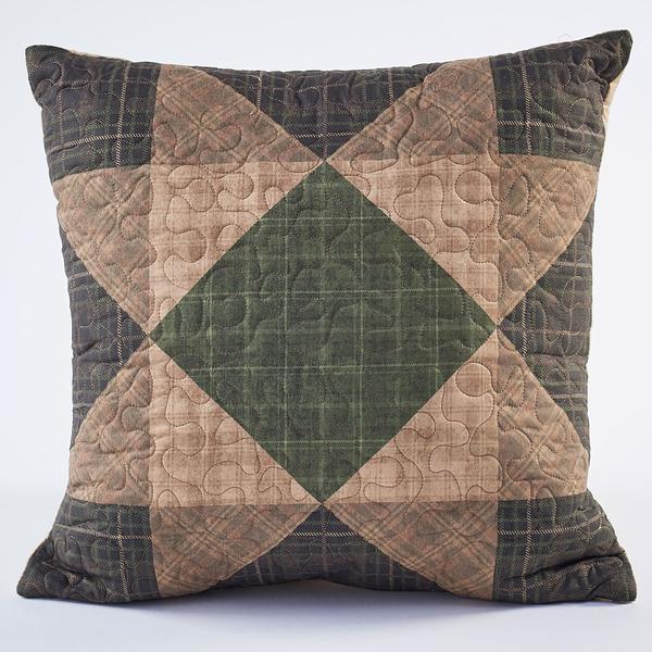 Patchwork Quilted Pillow - Wild Wings