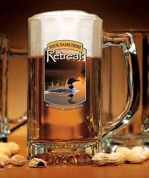 Loon Retreat Personalized Stein Glasses - Wild Wings