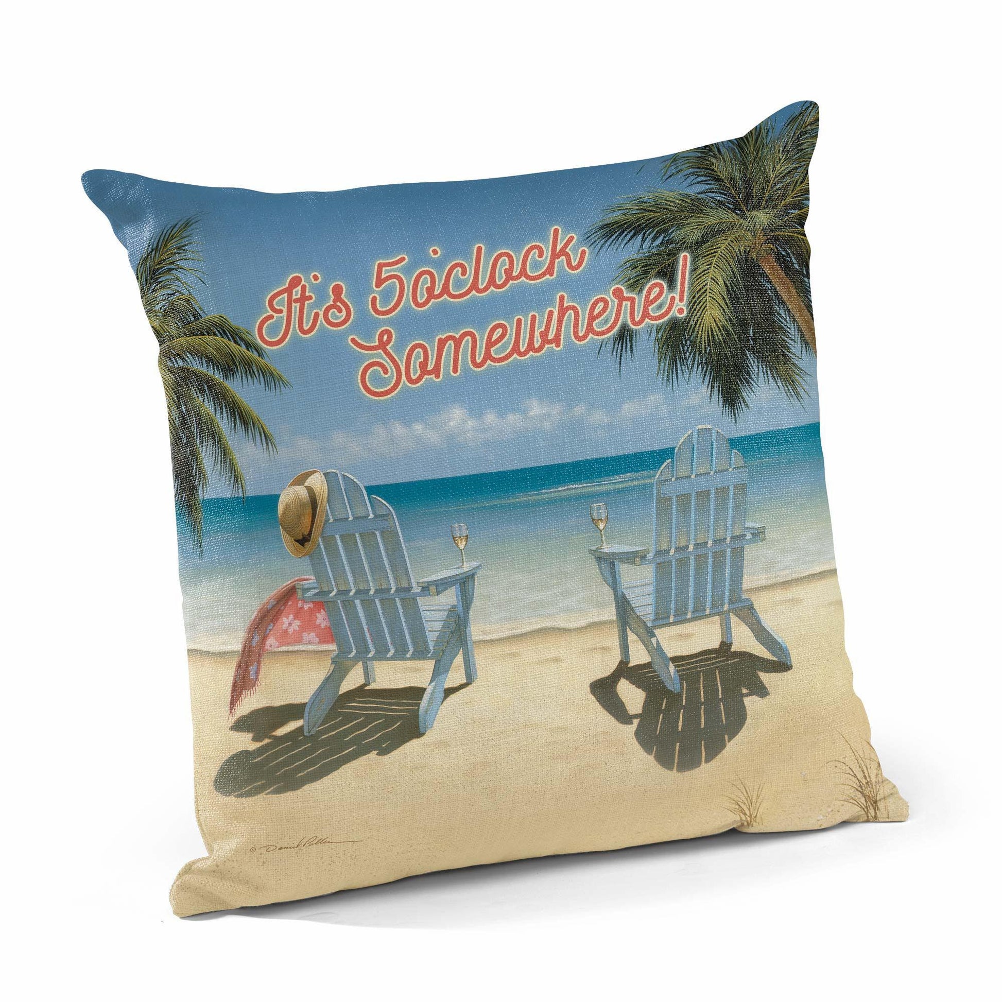 Cocktails for Two Decorative Pillow - Wild Wings