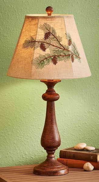 French Pine Cone Table Lamp