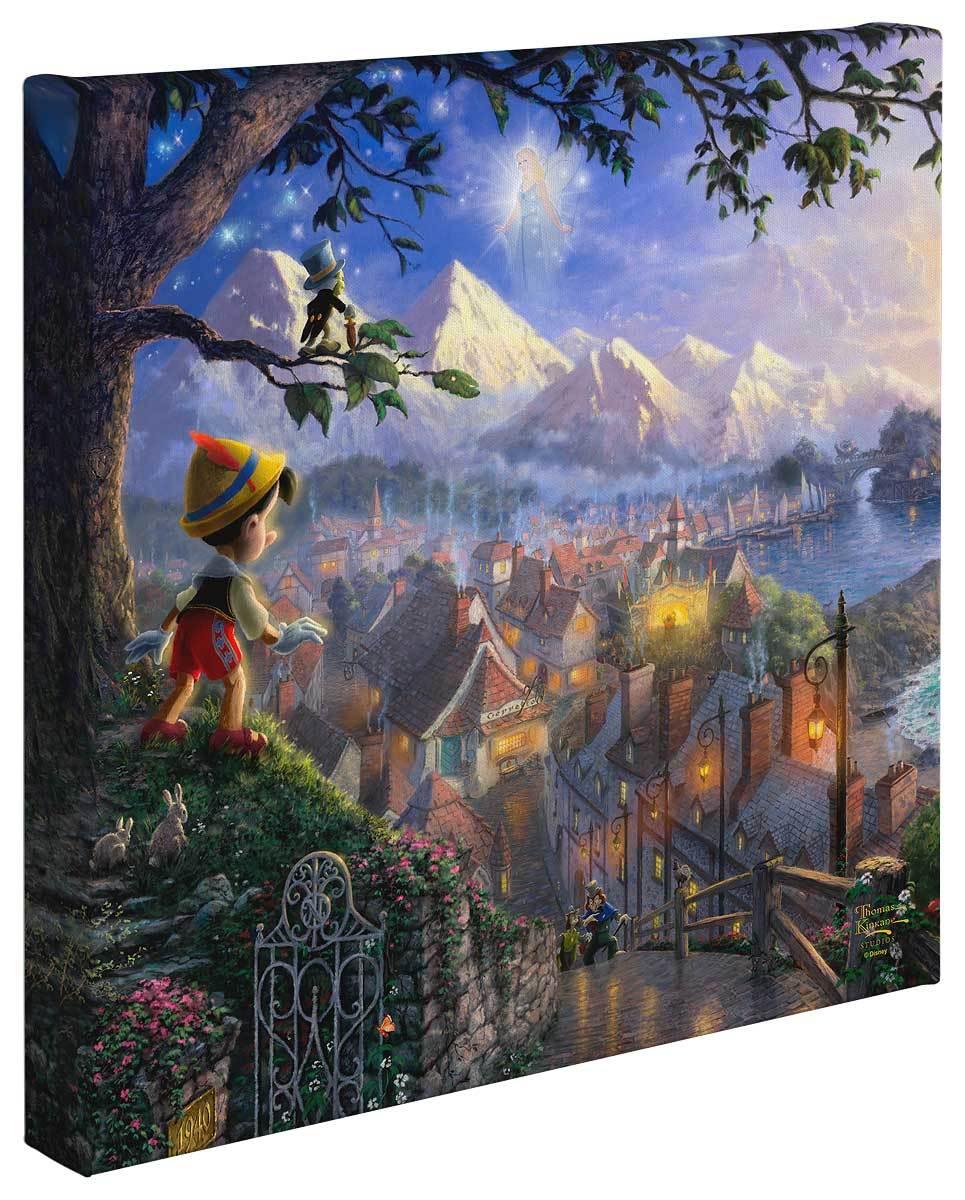Pinocchio Wishes Upon a Star Gallery Wrapped Canvas - Wild Wings