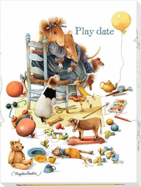 Play Date Wrapped Canvas - Wild Wings
