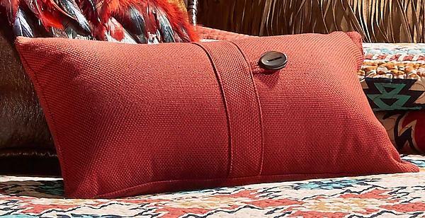 Red Button Accent Pillow - Wild Wings