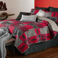 Red Plaid Cabin Bedding Set (Queen) - Wild Wings