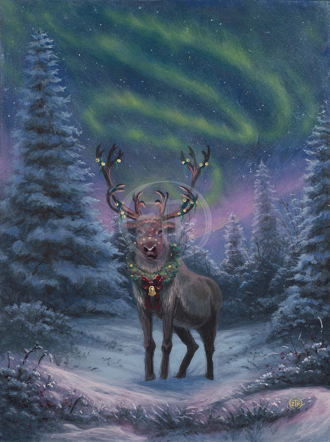 A Reindeer's Finery - Limited Edition Canvas