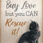 You Can't Buy Love - Cat 12" x 18" Wood Sign - Wild Wings