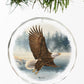 Majestic Flight - Eagle Round Glass Ornament - Wild Wings