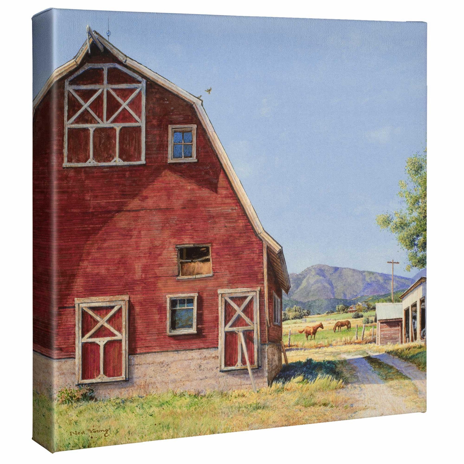 Road to the Pasture Gallery Wrapped Canvas - Wild Wings