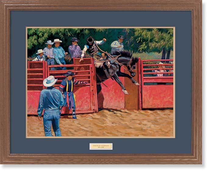 Taken by Surprise—Rodeo GNA Premium Framed Print - Wild Wings