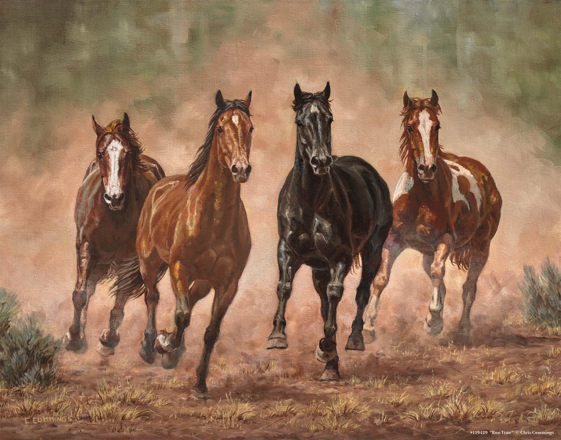 Run Time—Horses Art Print - Wild Wings