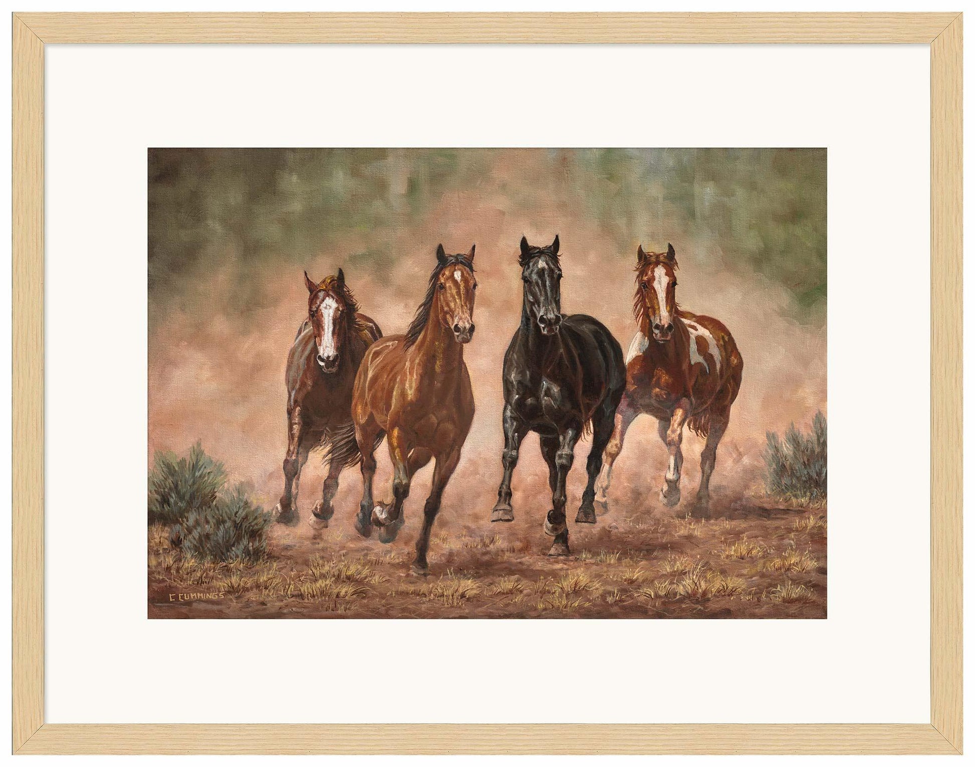 Run Time—Horses Limited Edition Paper Print - Wild Wings