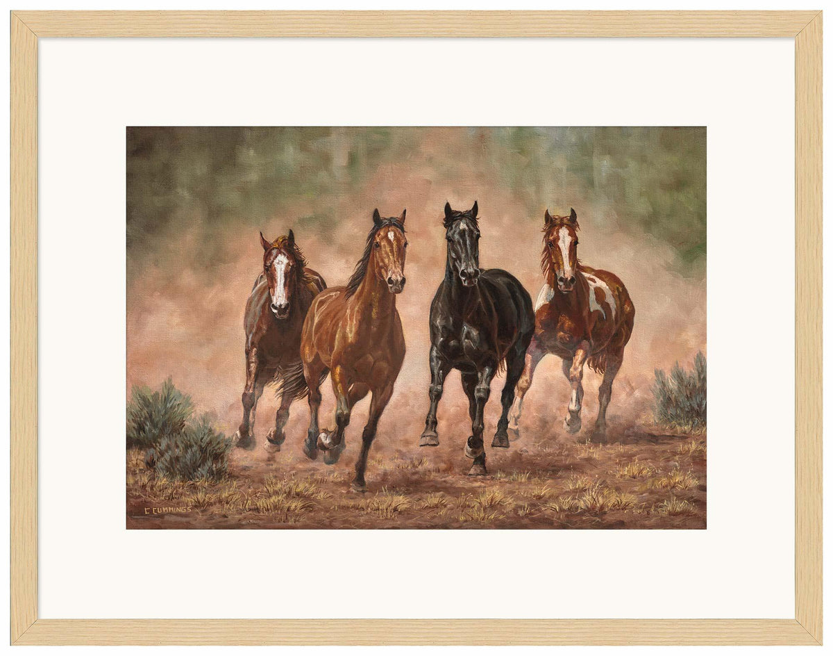 Run Time—Horses Limited Edition Paper Print - Wild Wings