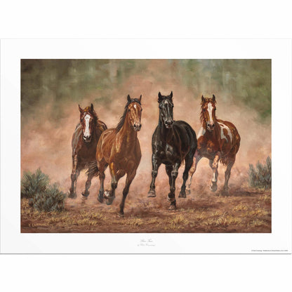 Run Time—Horses Limited Edition Paper Print - Wild Wings