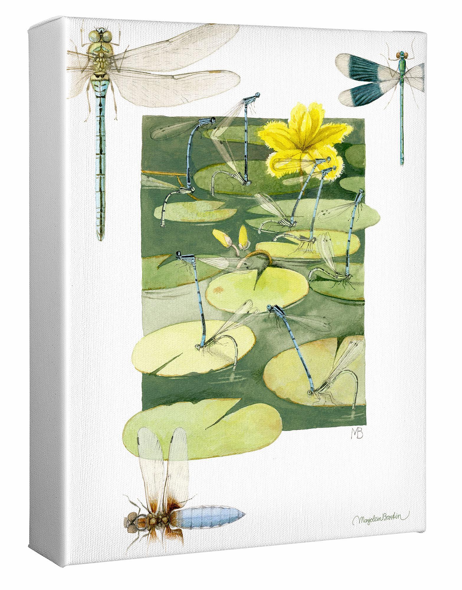 Rush Hour Above the Pond Gallery Wrapped Canvas - Wild Wings