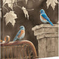 Rusty Gate—Bluebird Gallery Wrapped Canvas - Wild Wings