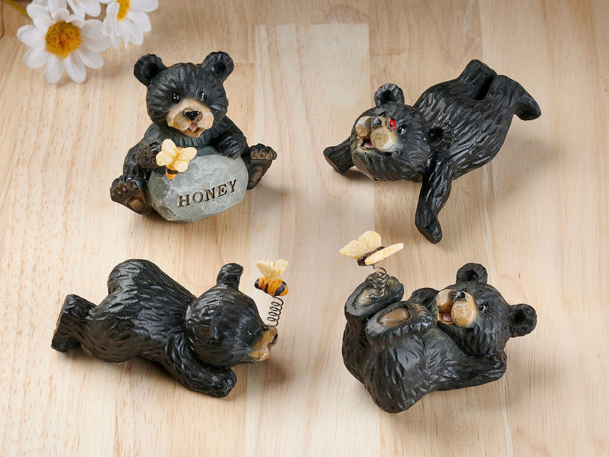 Frolicking in Happiness Bear Sculptures - Wild Wings