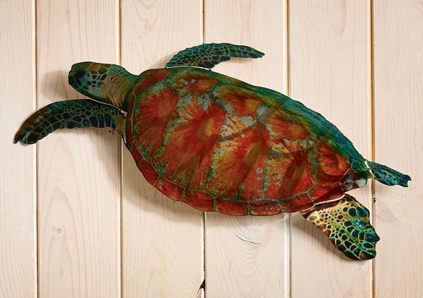 Sea Turtle Metal Wall Art - Wild Wings