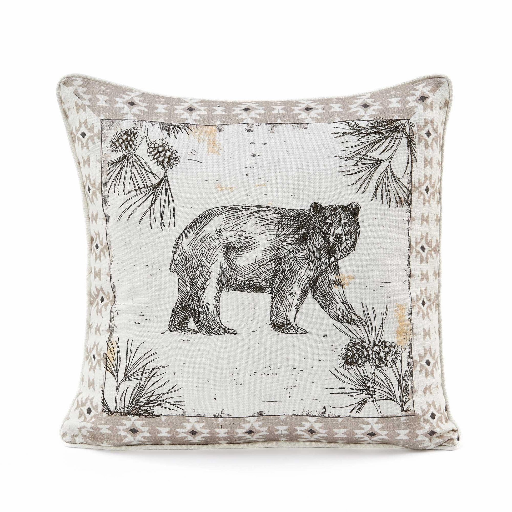 Serene Wilderness Lodge Poly Fill Pillow - Wild Wings