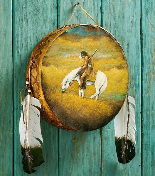 End of Day Decorative Drum - Wild Wings