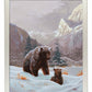 Snow Day—Grizzly Bear Art Print - Wild Wings