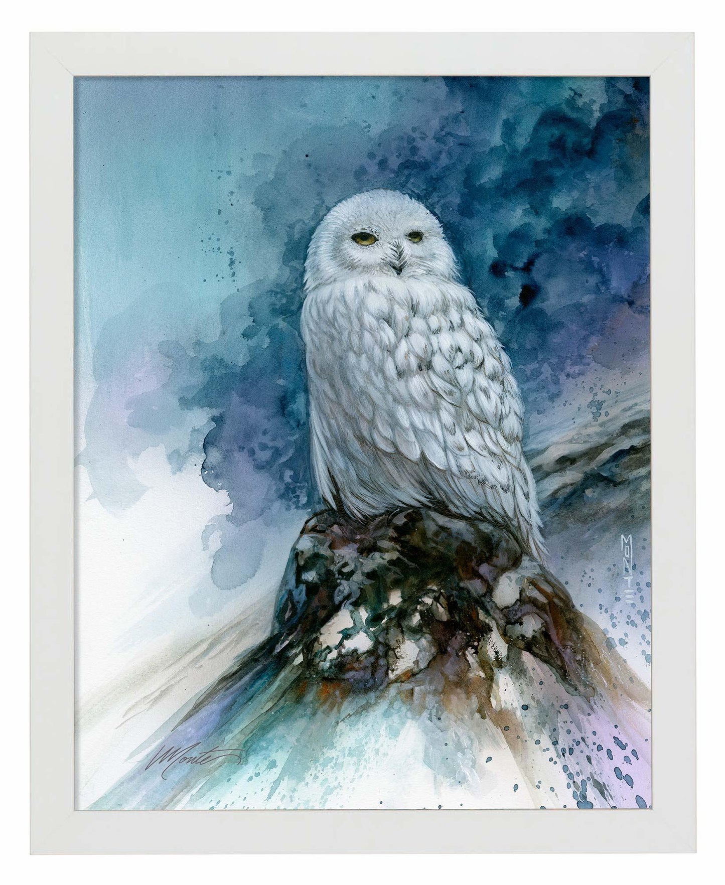 Snow Storm—Snowy Owl Art Print - Wild Wings