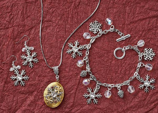 Snowflake Locket Jewelry Collection - Wild Wings