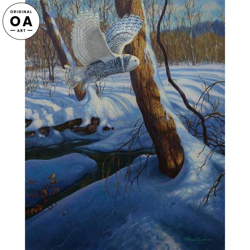 Snowy—Snowy Owl Original Oil Painting - Wild Wings