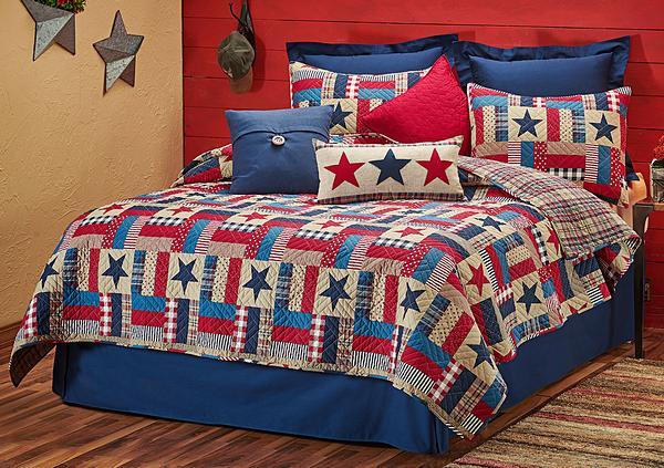 Stars and Stripes Bedding Set (Queen/Full) - Wild Wings