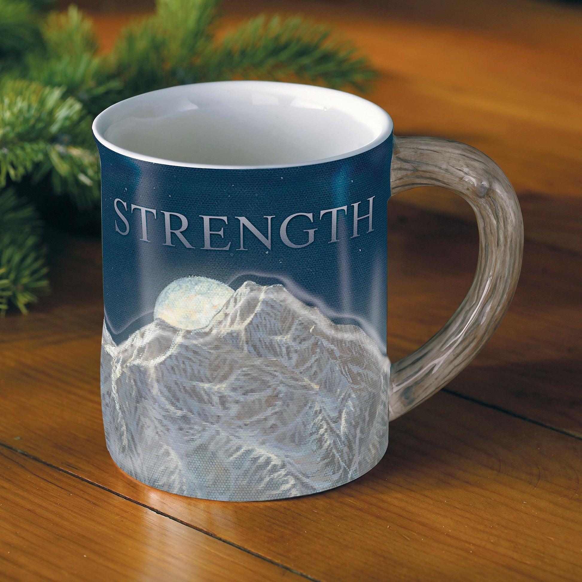 Strength - Mountain Sculpted Mug - Wild Wings