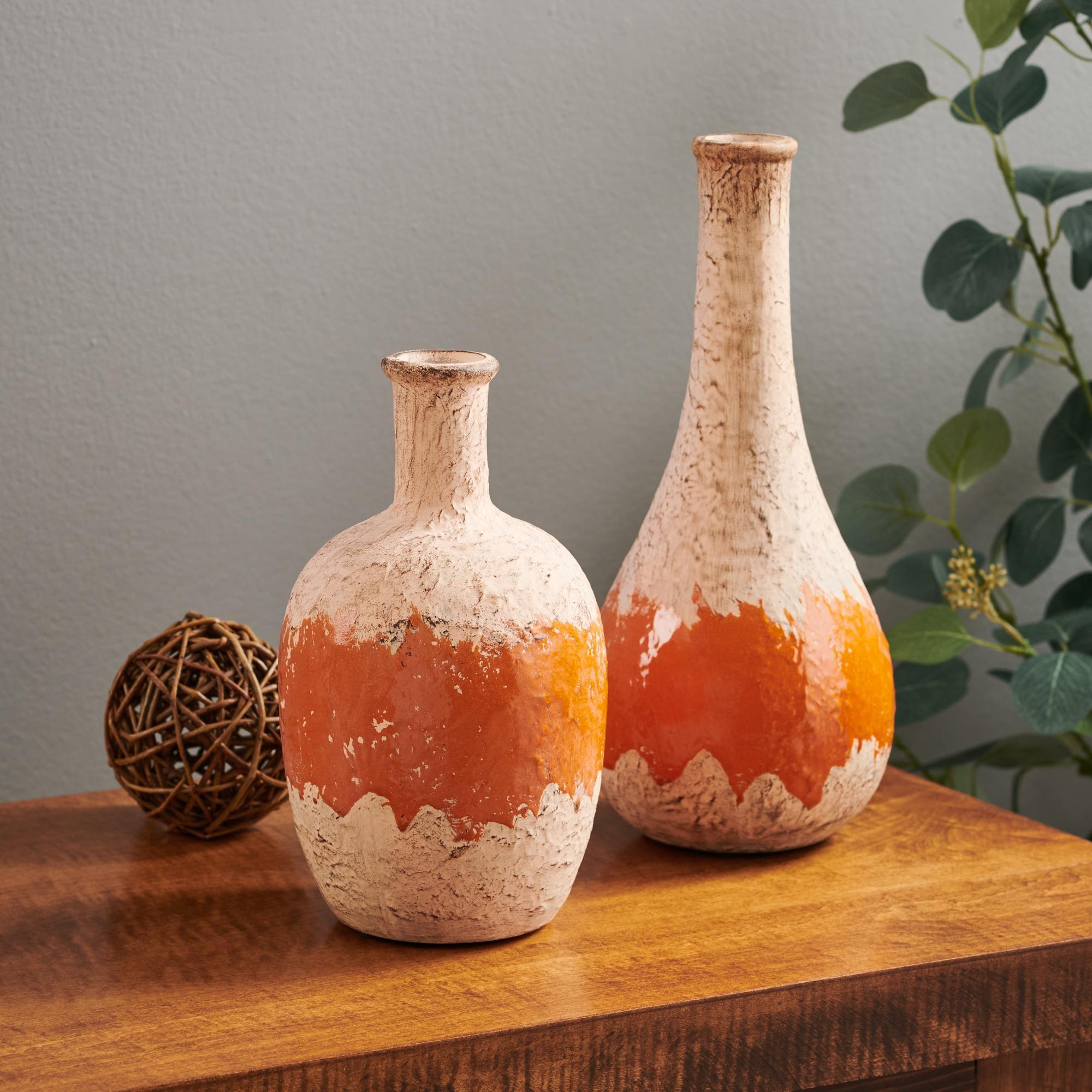 Sunset Rust Contemporary Vases (Set&nbsp;of&nbsp;2) - Wild Wings