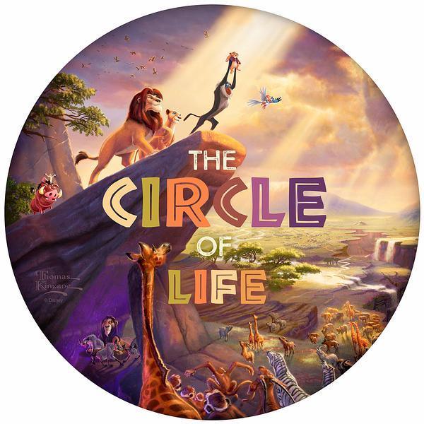 The Circle of Life 12" Round Wood Sign - Wild Wings