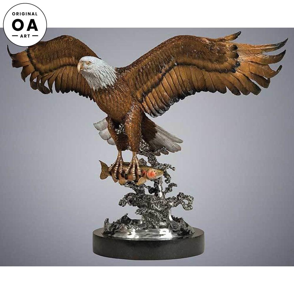 Bald Eagle Original Bronze Sculpture - Wild Wings