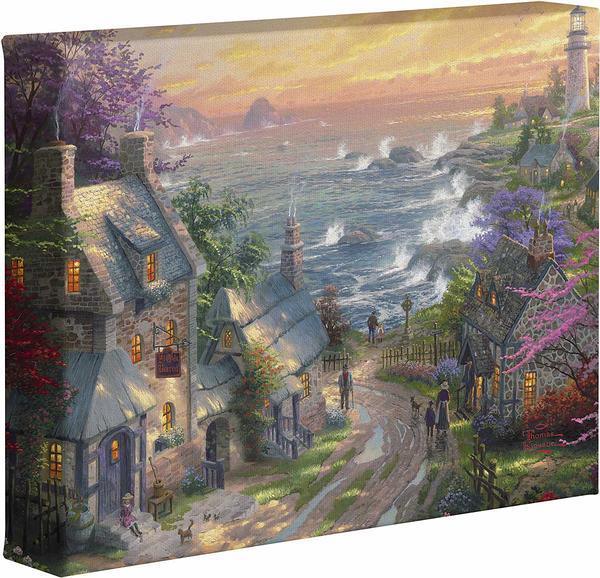 The Village Lighthouse Gallery Wrapped Canvas - Wild Wings