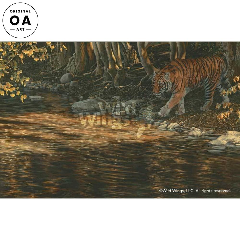 Out of the Shadows—Tiger Original Acrylic Painting - Wild Wings