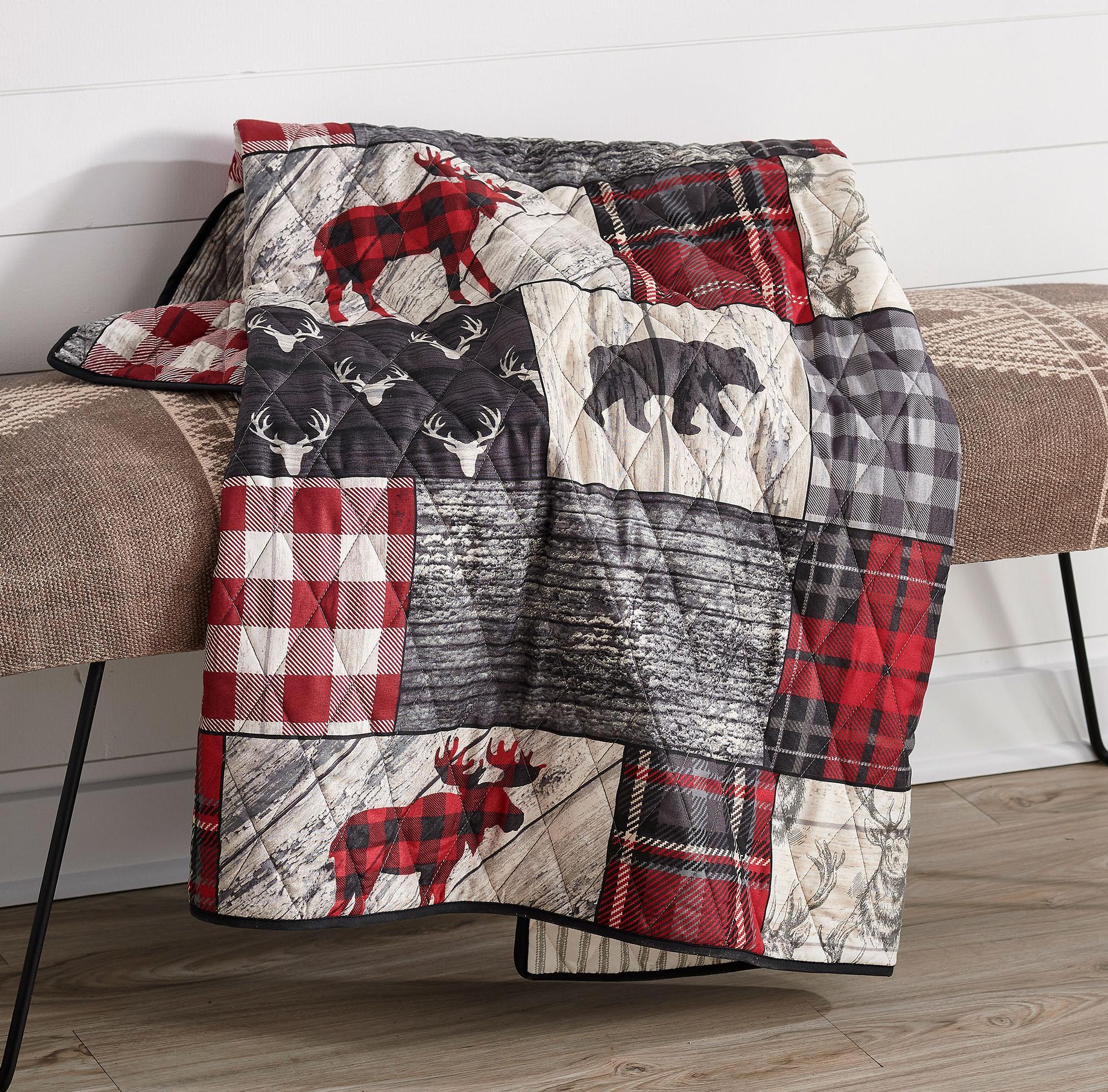 Check Plaid Throw Blanket - Wild Wings