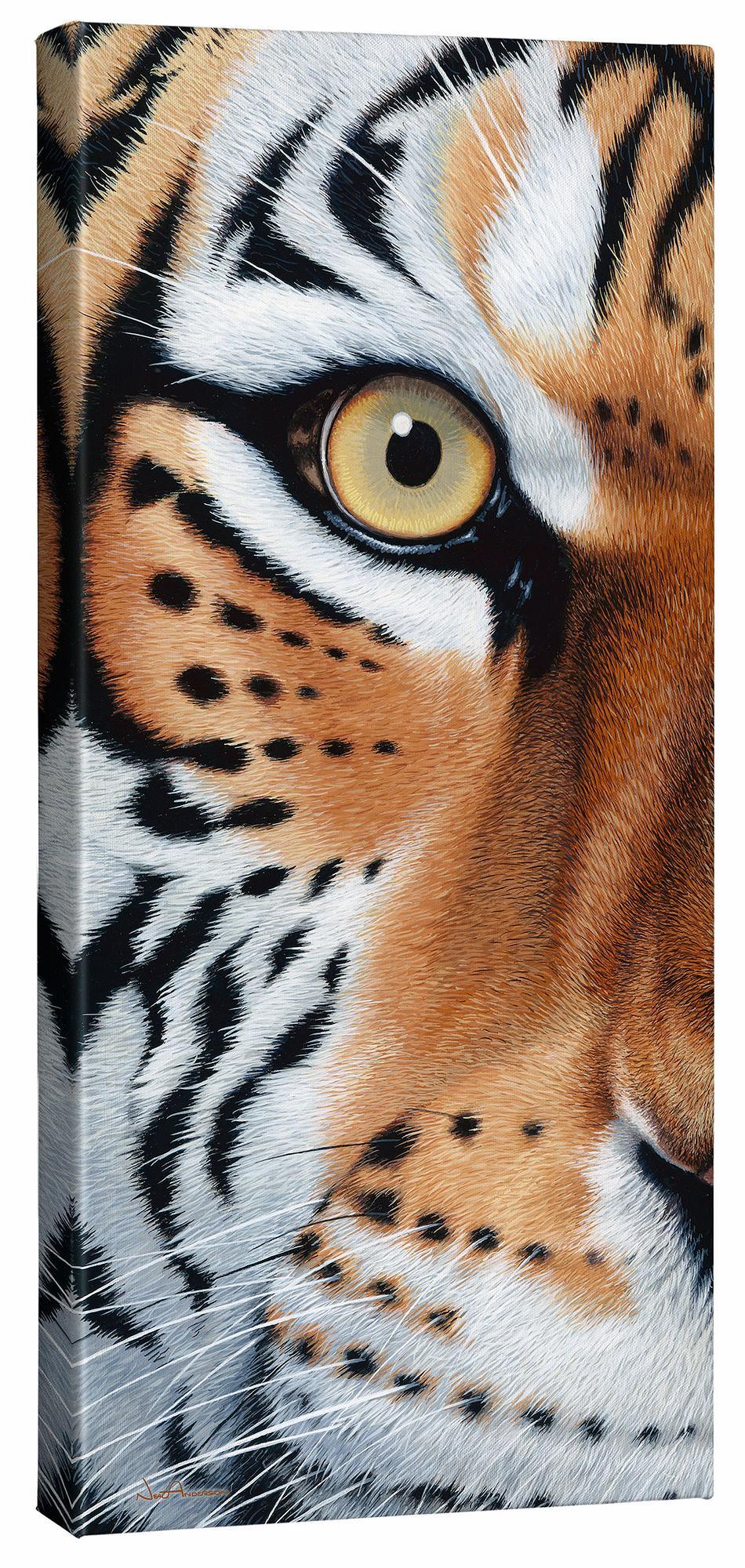 Too Close—Tiger Gallery Wrapped Canvas - Wild Wings