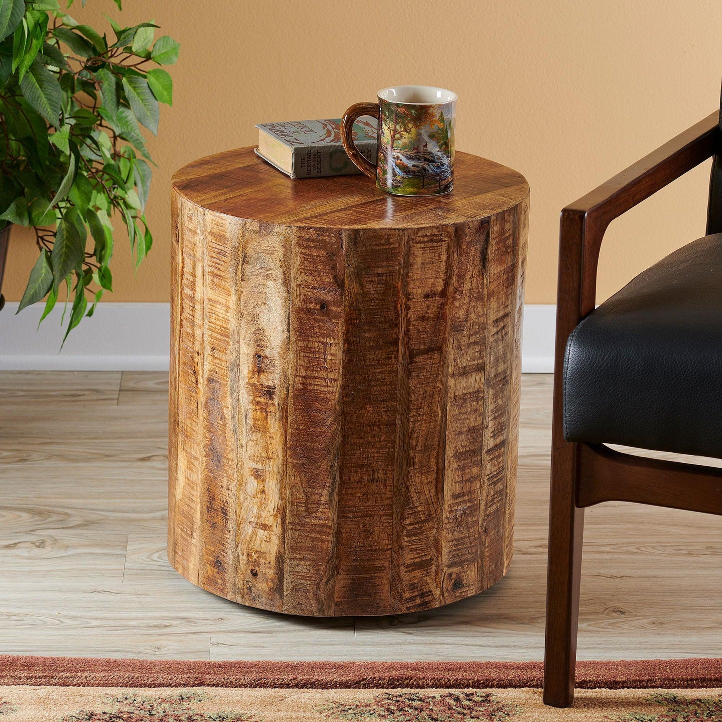 Mango Wood Accent Side Table - Wild Wings