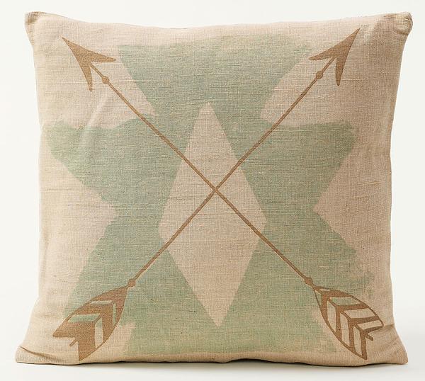 Arrows and Turquoise Pillow - Wild Wings